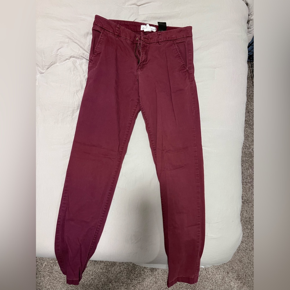 Burgundy dress pants